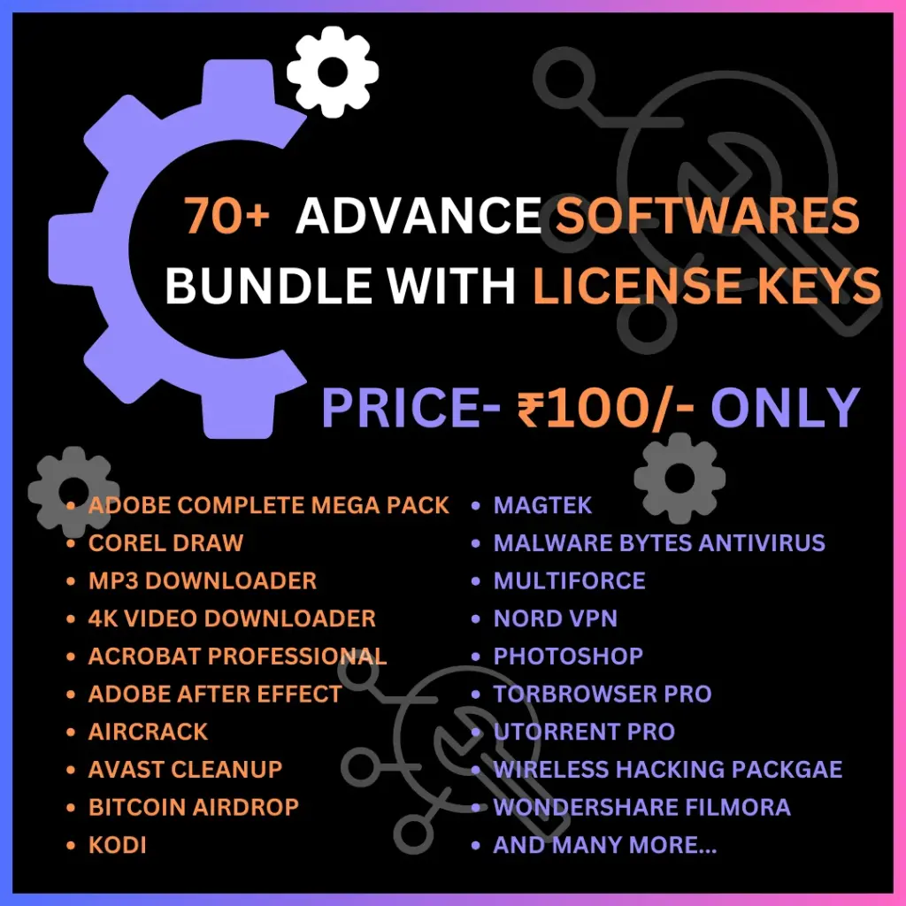 Advance Softwares Bundle With License Keys [70+ Softwares]